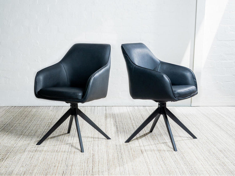 Oscar Dining Chair Black Set of 2