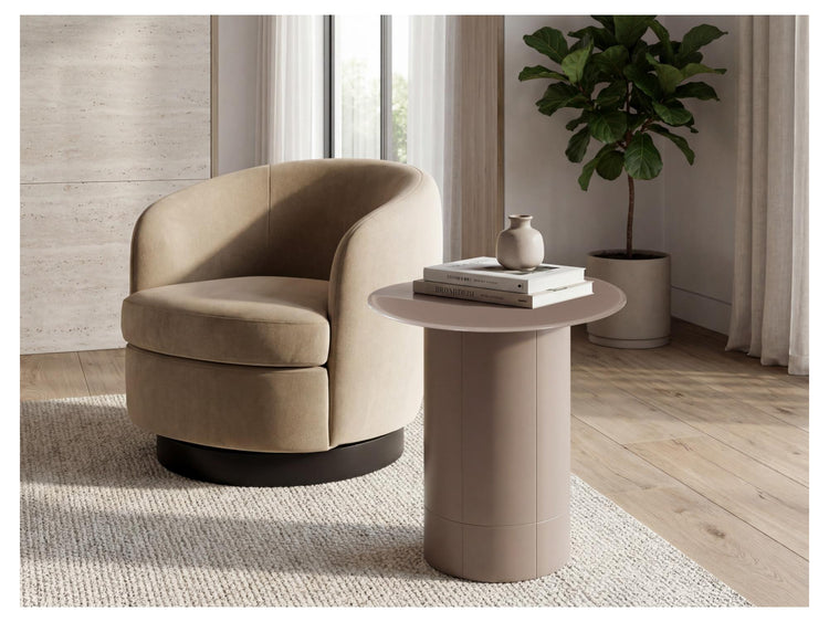 Jaffa Side Table Matte Chestnut