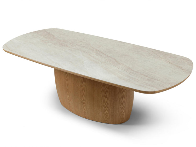 Byron Dining Table Taj Mahal / Natural
