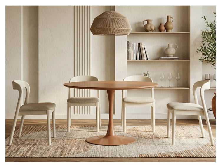 Elan Dining Table Matte Pumpkin