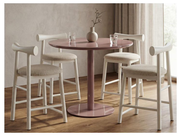 Positano Dining Table Matte Dusty Rose