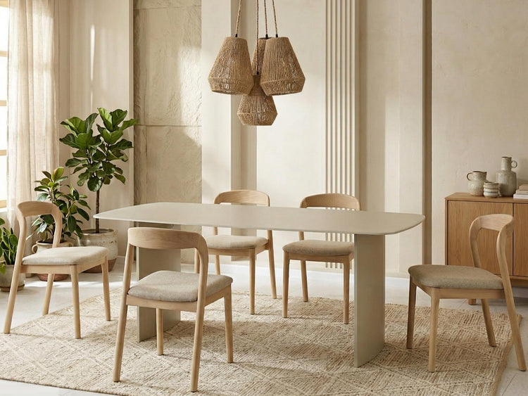 Vardo Dining Table Matte Tofu