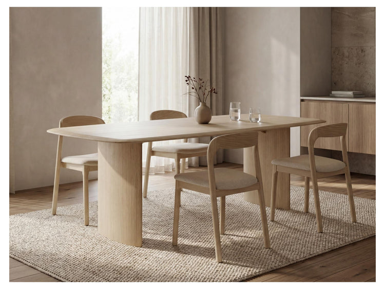Inari Dining Chair Natural Ash / Beige Set of 2