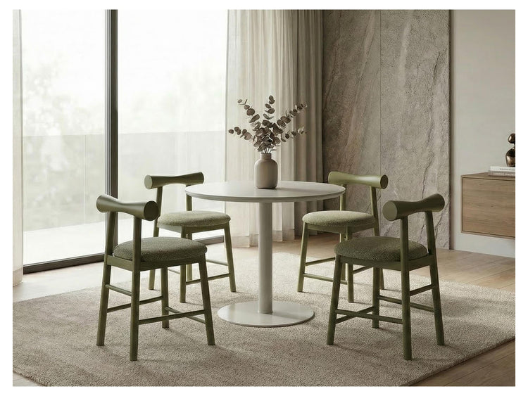 Yoshi Dining Chair Dark Green Set of 2