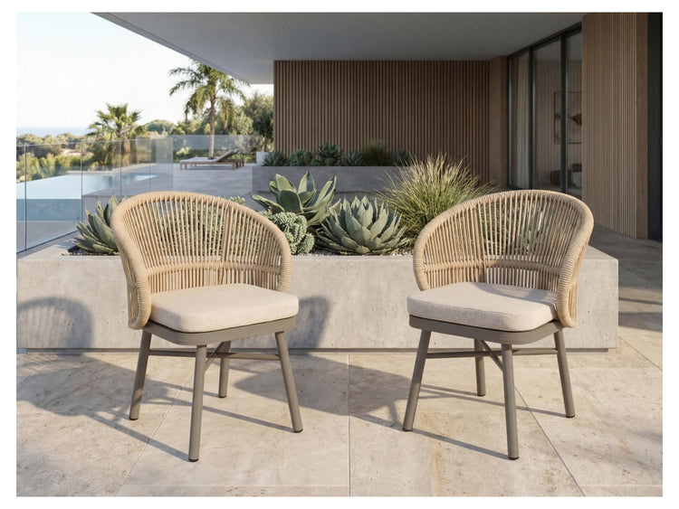 St George Dining Chair Champagne Set of 2
