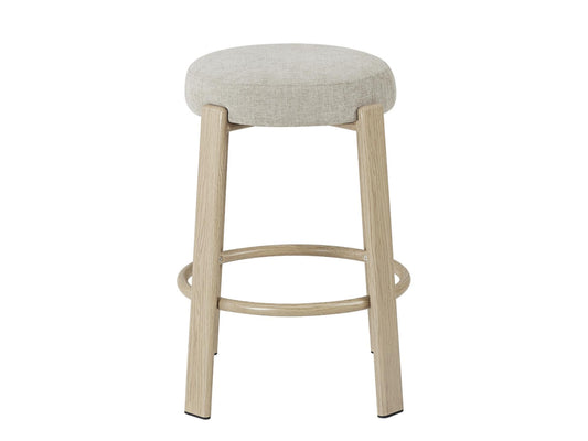 Bergen Bar Stool Beige/ Natural Set of 2