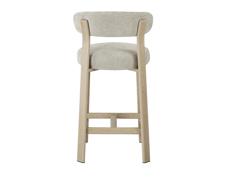 Avila Bar Stool Beige/ Natural Set of 2