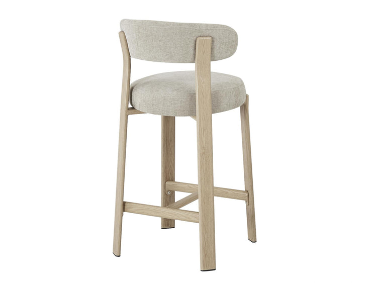 Avila Bar Stool Beige/ Natural Set of 2