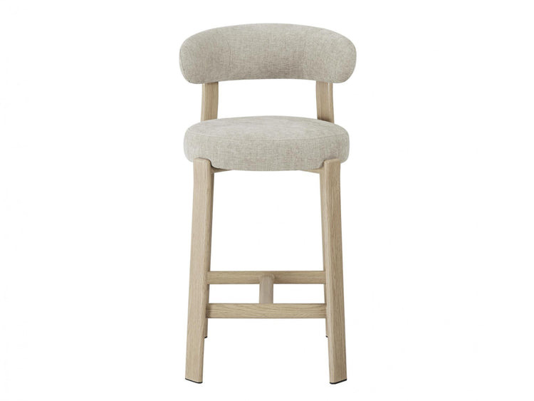 Avila Bar Stool Beige/ Natural Set of 2