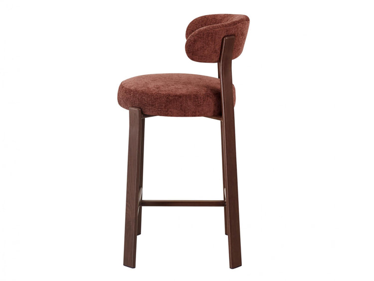 Avila Bar Stool Rust / Walnut Set of 2