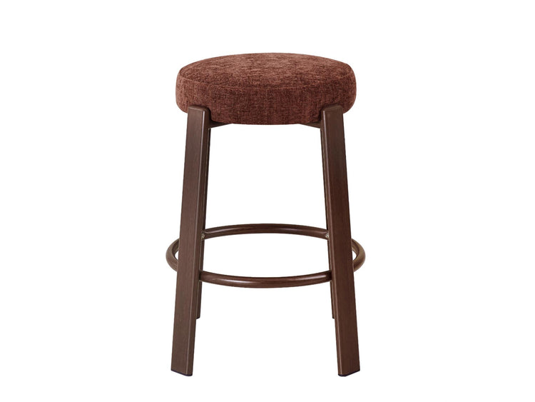 Bergen Bar Stool Rust / Walnut Set of 2