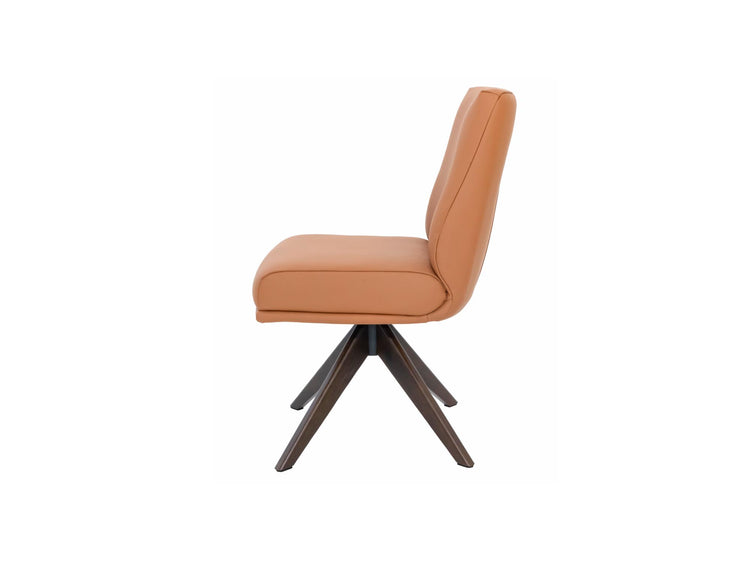 Alexandra Dining Chair Tan/ Dark Walnut Set of 2 — image 2