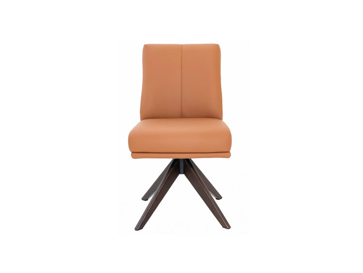 Alexandra Dining Chair Tan/ Dark Walnut Set of 2 — image 5