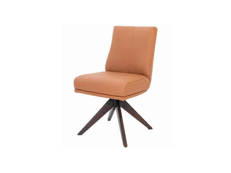 Alexandra Dining Chair Tan/ Dark Walnut Set of 2 — image 1