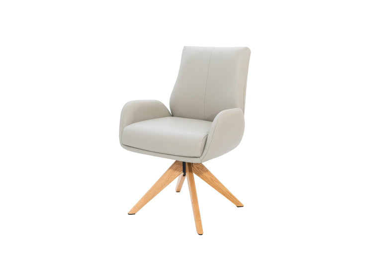 Monti Dining Chair Beige/ Natural Oak Set of 2 — image 1