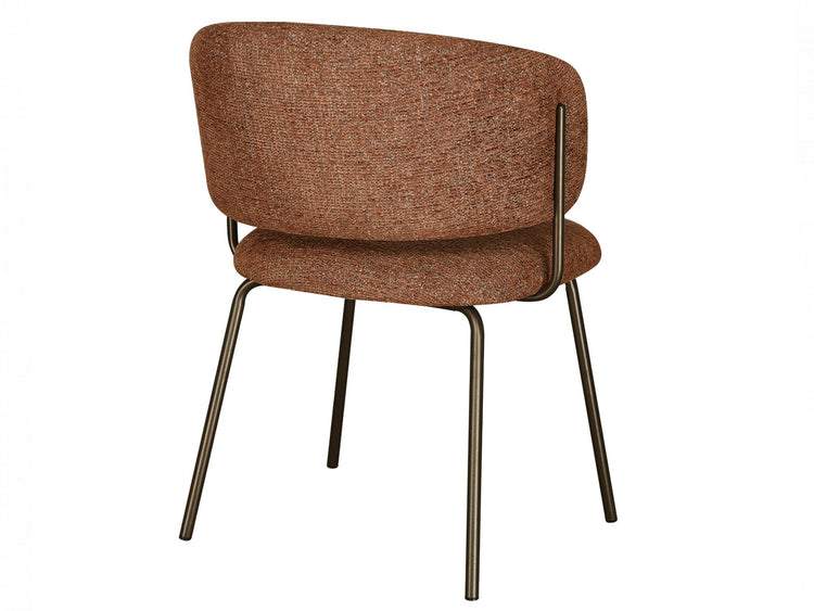 Lumi Dining Chair Cayenne Tweed / Matte Bronze Set of 2