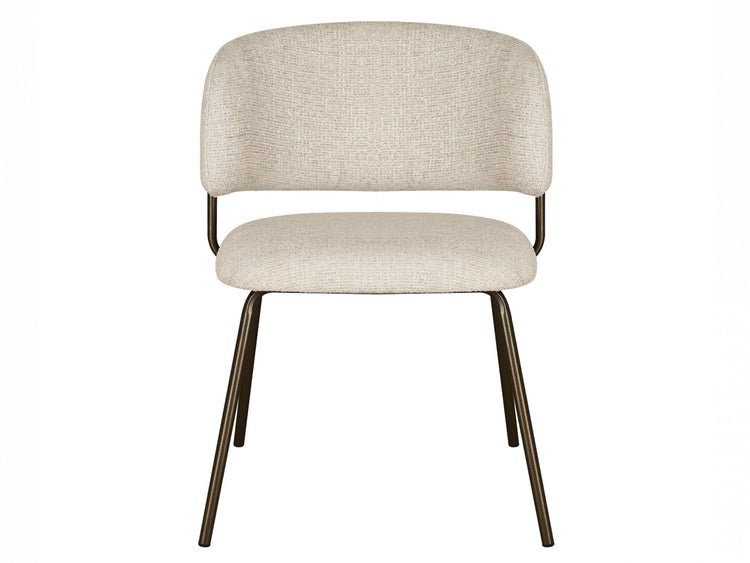Lumi Dining Chair Camel Tweed / Matte Bronze Set of 2