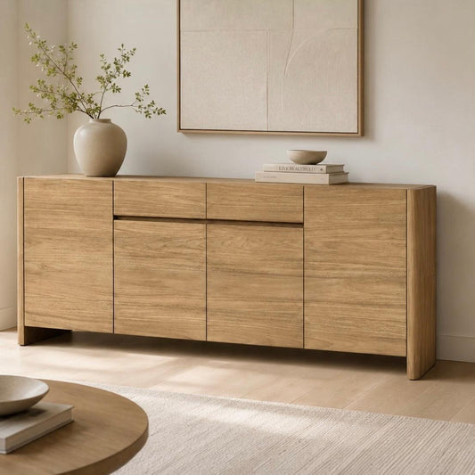 Mila Teak Buffet in styled room