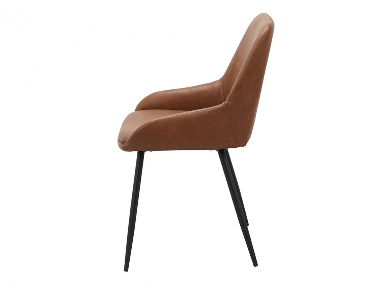 Costa Dining Chair Cognac  Set of 2