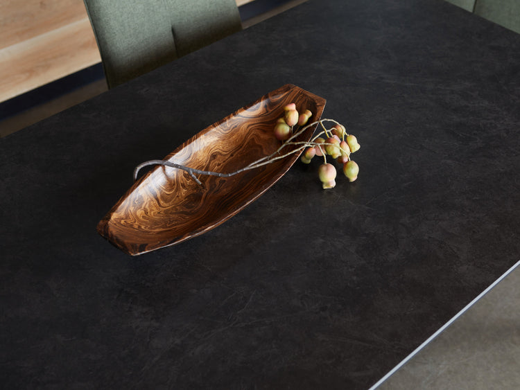Magnate Dining Table Grey Stone Ceramic