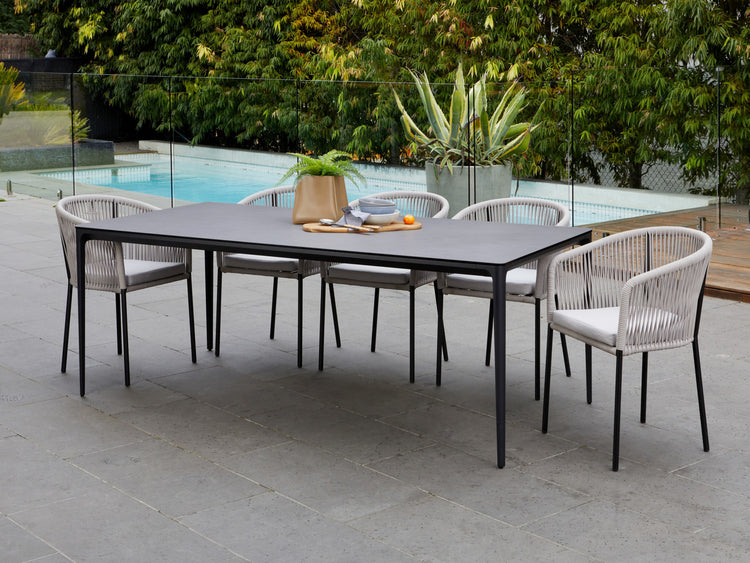 Magnate Large Dining Table Cement Ceramic