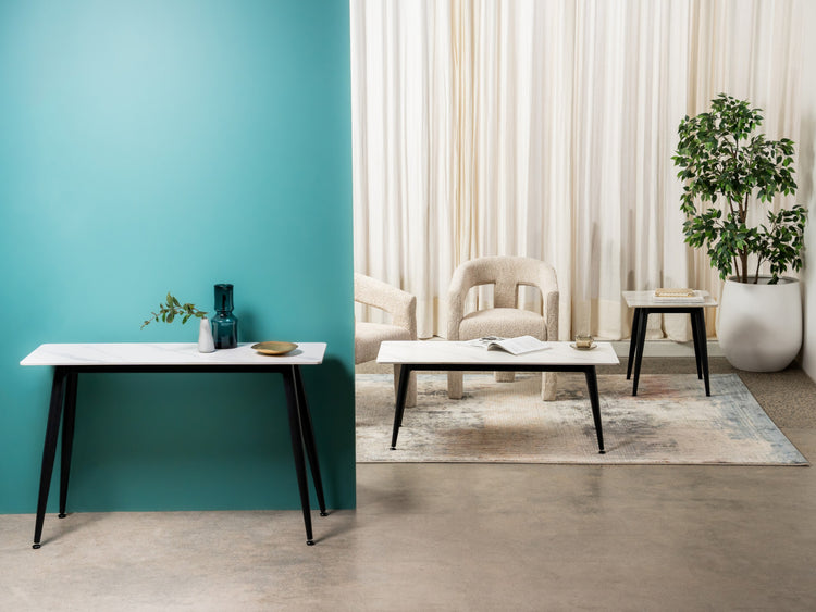 Bentley Side Table Matte Snow White Ceramic