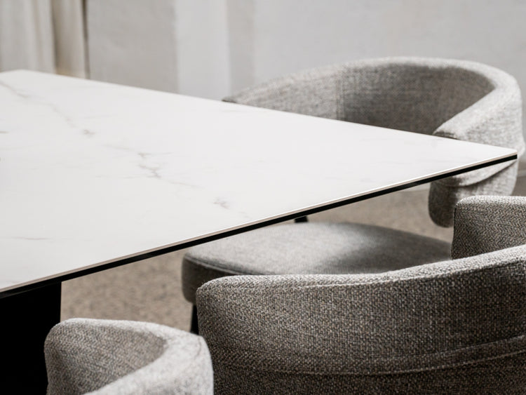 Symphony Fixed Dining Table Marmo Ceramic