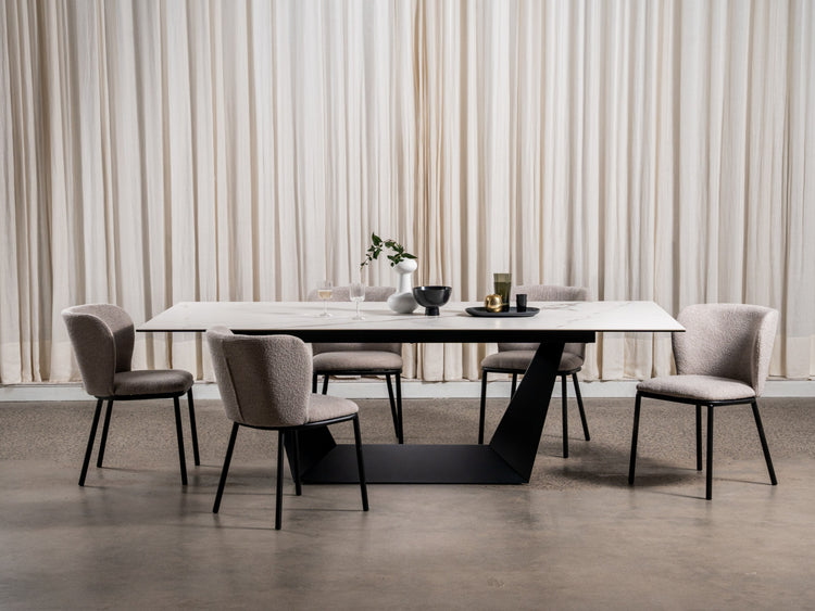 Symphony Fixed Dining Table Marmo Ceramic