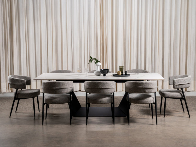 Symphony Fixed Dining Table Marmo Ceramic