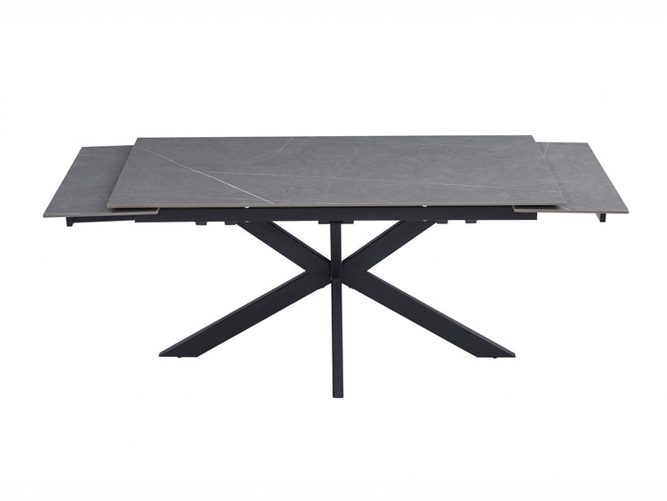 Newcastle Extension Dining Table Bulgarian Grey Ceramic