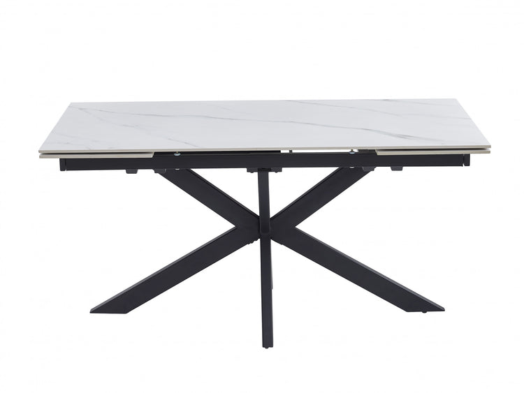 Newcastle Extension Dining Table Snow White