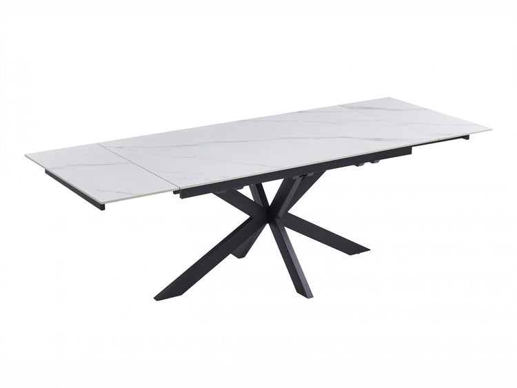 Newcastle Extension Dining Table Snow White