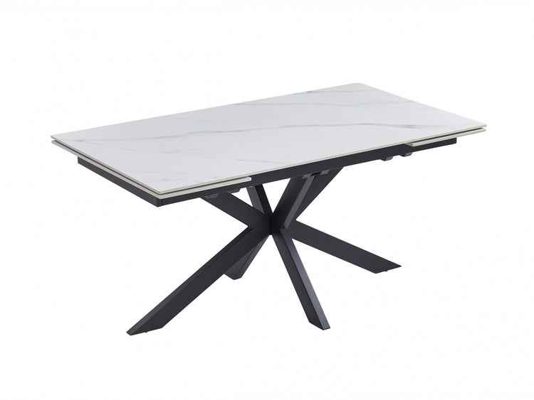 Newcastle Extension Dining Table Snow White