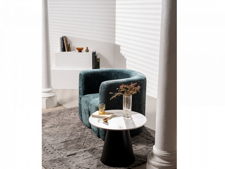 Grollo Coffee Table Set Snow White Ceramic