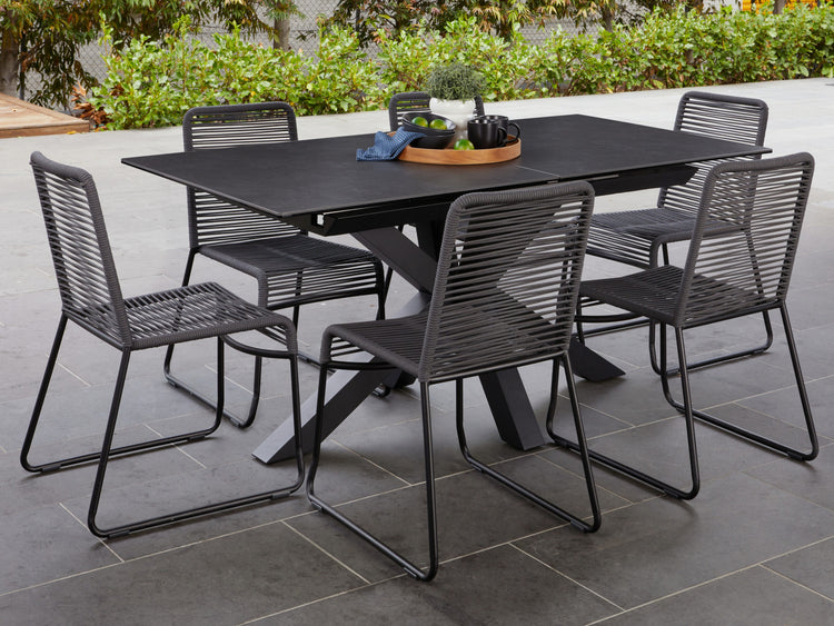 Venetti Extension Dining Table Blizzard Ceramic