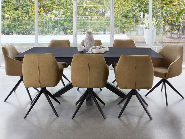 Venetti Extension Dining Table Blizzard Ceramic