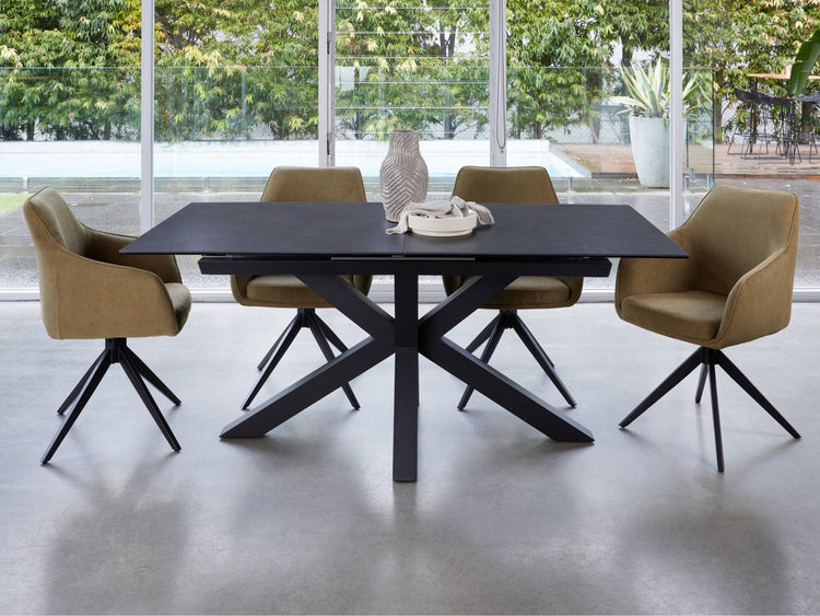 Venetti Extension Dining Table Blizzard Ceramic