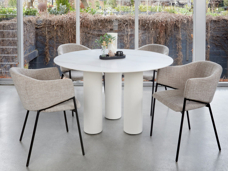Cuba Dining Table White Sevella