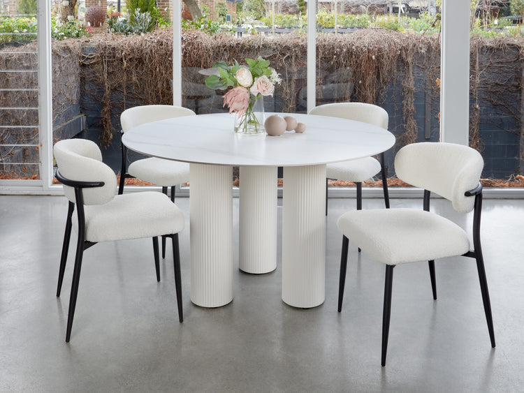 Cuba Dining Table White Sevella