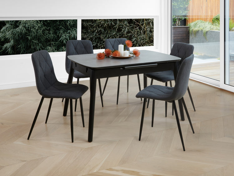 Mila Extension Dining Table Greystone Ceramic