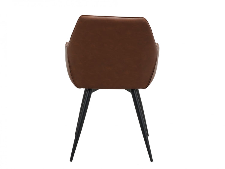 Zeus Dining Chair Vintage Cognac Set of 2