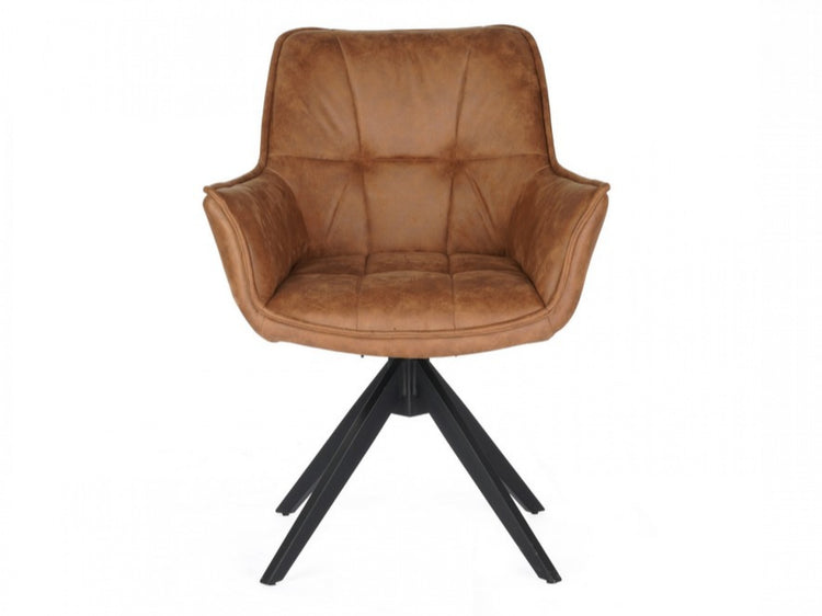 Bella Dining Chair Cognac Set of 2