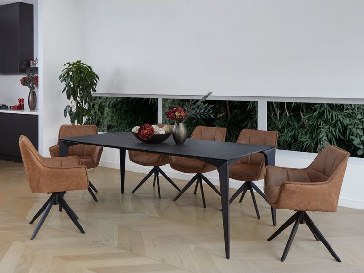 Bella Dining Chair Cognac Set of 2