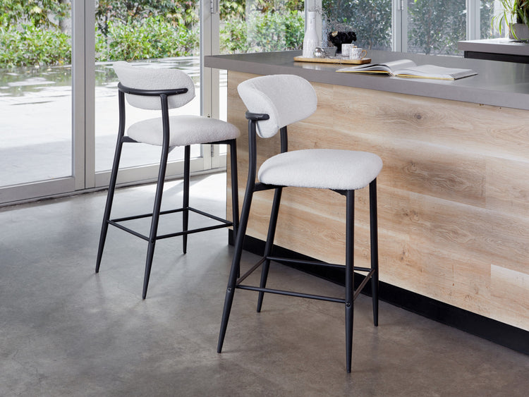 Naples Bar Stool Off White Set of 2