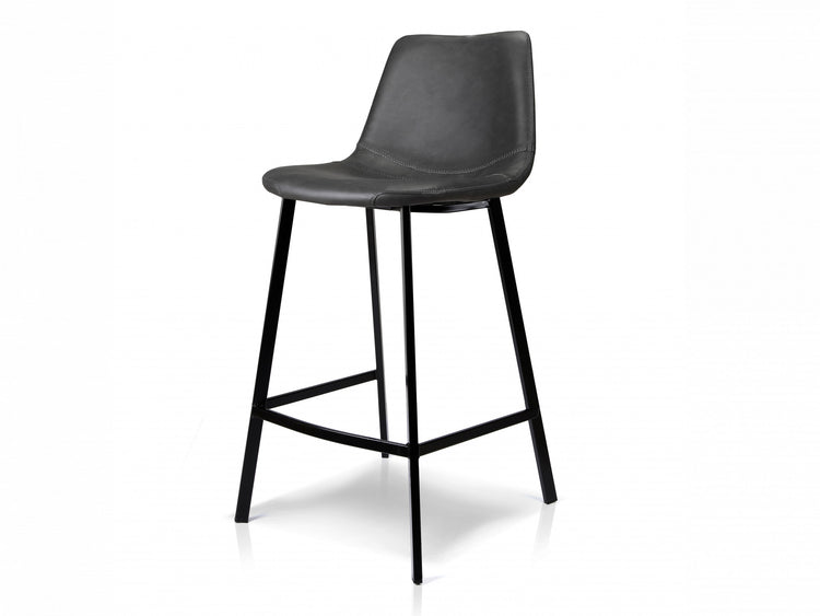 Hugo Bar Stool Antique Black Set of 2