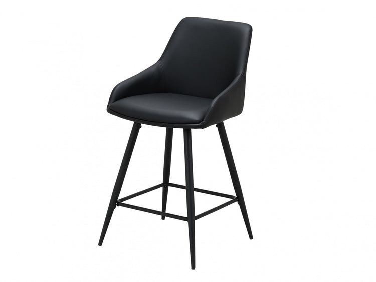 Ashton Bar Stool Black Set of 2