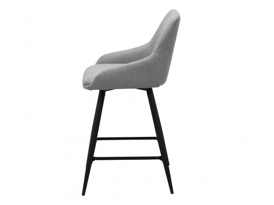 Ashton Bar Stool Silver Grey Set of 2