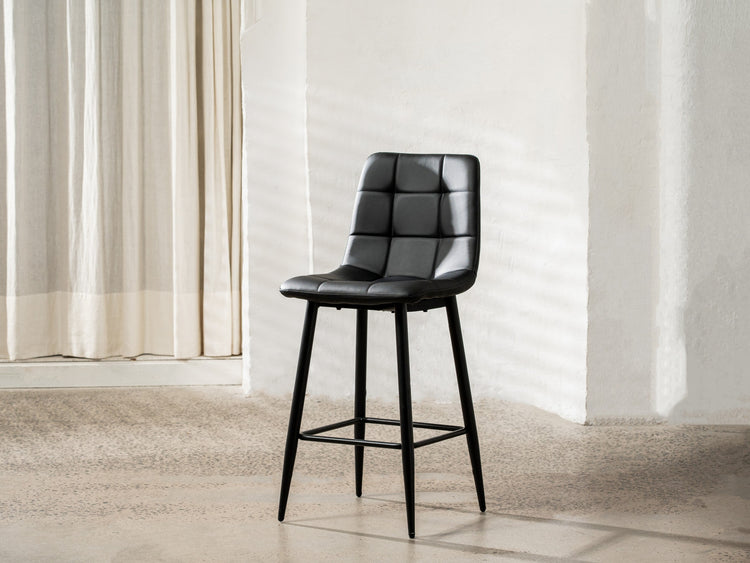 Macy Bar Stool Black Set of 2