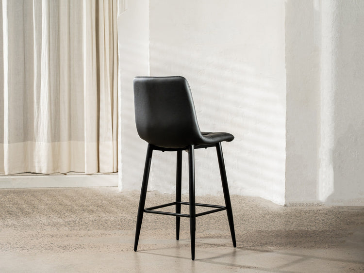 Macy Bar Stool Black Set of 2