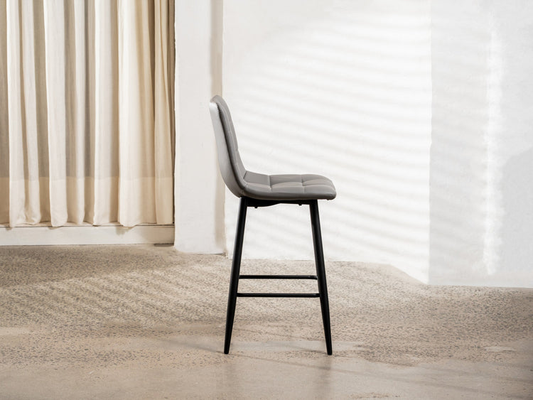 Macy Bar Stool Grey Set of 2